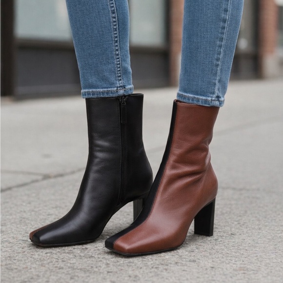 Wandler Shoes - 🐂 Wandler Two-Tone Boots in Original Dustbag